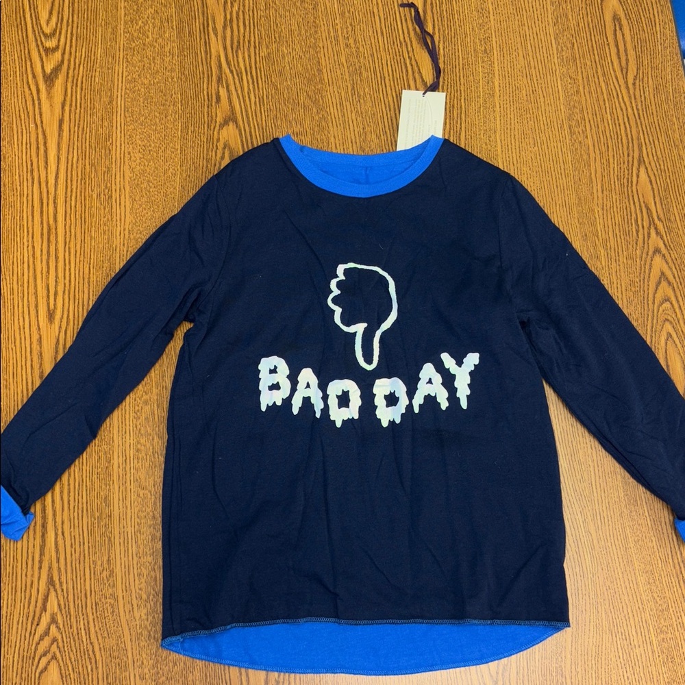 Stella McCartney Kids Navy Blue Long Sleeve Tee
